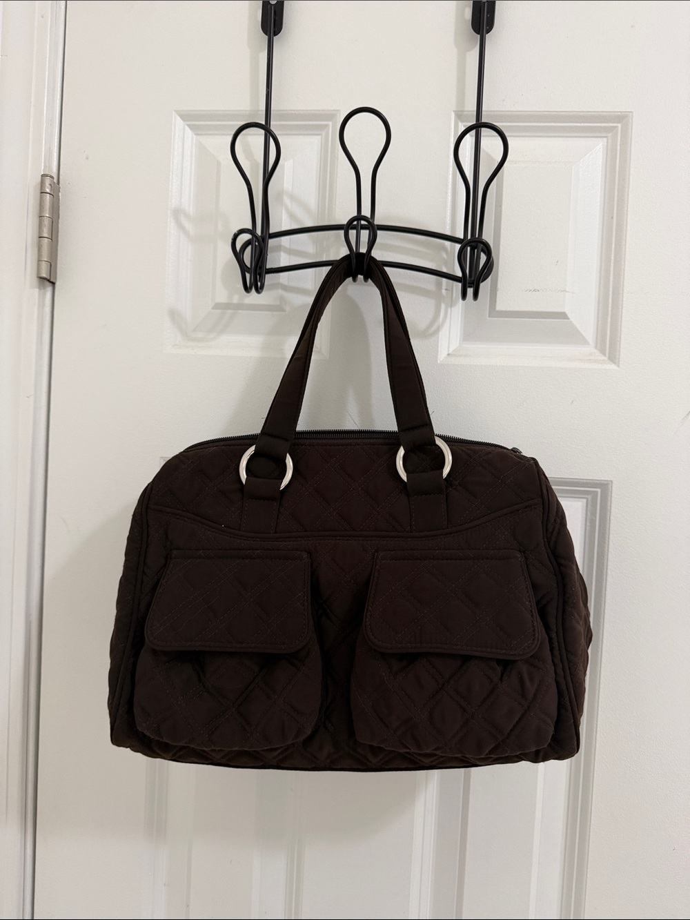 Vera Bradley Quilted Hand Bag - Dark chocolate Brown